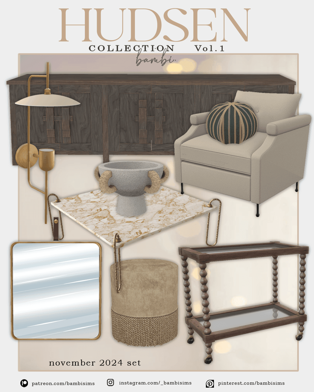 Набор для гостиной Hudsen vol-1